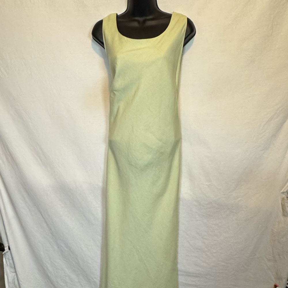 A-98 Plaza South PLUS SIZE 18 Light Mint Green Sleeveless Lined‎ Maxi Dress